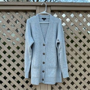 J. Crew Gray Button-Front Women's Cardigan - XL